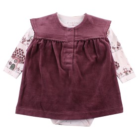 Bilde av Fixoni Hush Dress Set Plum Wine
