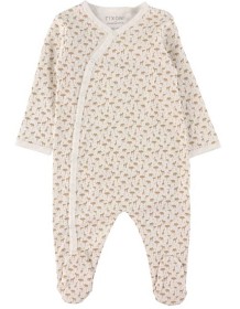 Bilde av Fixoni Pyjamas med fötter (Off White)