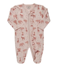 Bilde av Fixoni Pyjamas med fötter (Soft Rose)