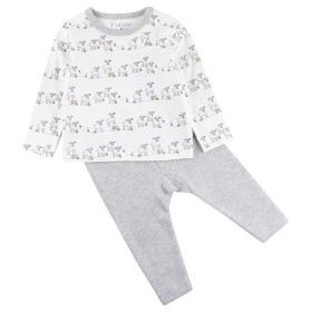 Bilde av Fixoni Tvådelad Pyjamas (Off White Lamm) (56)