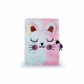 Bilde av Fluffig dagbok med lås (Katt)