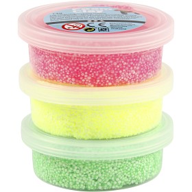 Bilde av Foam Clay 3 st (Ljusgrön, neongul, neonrosa)