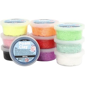 Bilde av Foam Clay Glitter 10x35 g (Mix)