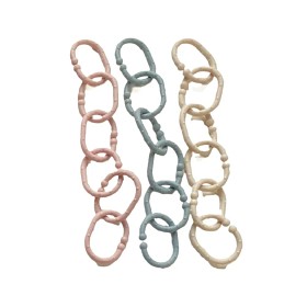 Bilde av Fresh Kid Barnevognsringe 18-pack (Beige/Grå/Rosa)