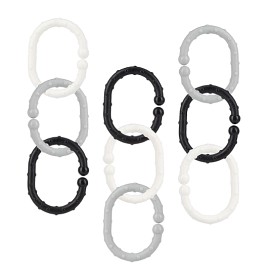 Bilde av Fresh Kid Barnvagnsringar 18-pack (Grå/Svart/Vit)