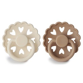 Bilde av FRIGG Fairytale Silikon Smokk 2-pack Size 1 (The Ugly Duckling/The Emperor´s new Clothes)