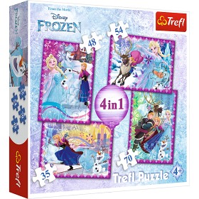 Bilde av Disney Frost 4-i-1 Pussel
