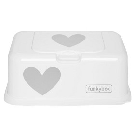 Bilde av Funkybox till våtservetter (Vit Hjärta)