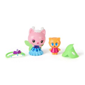 Bilde av Gabby’s Dollhouse Figursett Queen Kitty Fairy & Kitty Gnome
