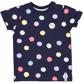 Bilde av Geggamoja Bambu T-shirt (Navy) multi dots)
