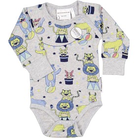 Bilde av Geggamoja Bambu body long sleeve (Grey circus)