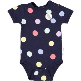 Bilde av Geggamoja Bambu body short sleeve (Navy) multi dots)