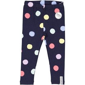 Bilde av Geggamoja Bambu tights/leggins (Navy) multi dots)