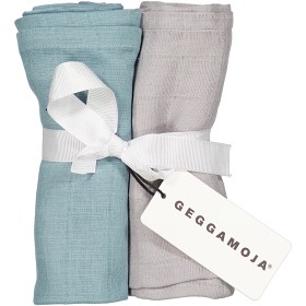 Bilde av Geggamoja Muslinfilt 2-pack (Rosa/grå)