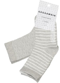 Bilde av Geggamoja Strumpor Classic 2-pack (Ljusgrå)