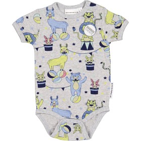 Bilde av Geggamoja Bambu body short sleeve (Grey circus)
