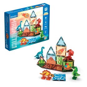Bilde av Geomag Magnetic Tiles Dino world