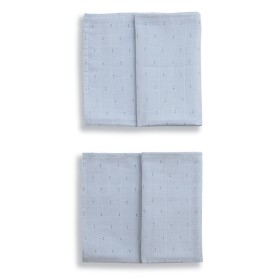 Bilde av Gloop Muslinteppe 2-pakning (Little Dots Blue)