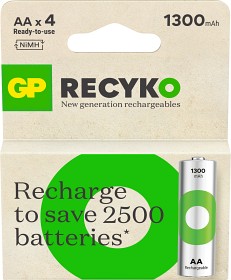 Bilde av GP Recyko AA-batteri 1300mAh (4-pack)