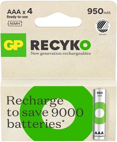 Bilde av GP Recyko AAA-batteri 950mAh (4-pack)