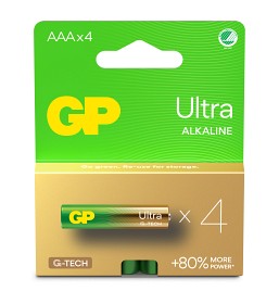 Bilde av GP Ultra Alkaline AAA-batteri 24AU/LR03 (4-pack)