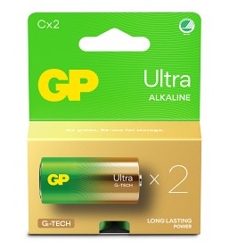 Bilde av GP Ultra Alkaline C-batteri 14AU/LR14 (2-pack)