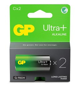 Bilde av GP Ultra Plus C-batteri 2-pack