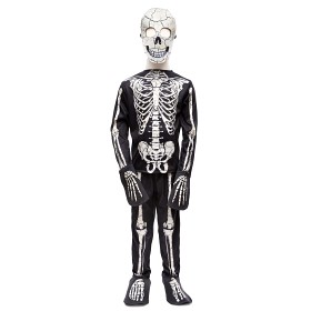 Bilde av Great Pretenders Glow In The Dark Skjelettkostyme og maske (4-6 år)