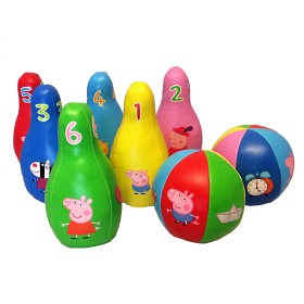 Bilde av Greta Gris Mjukt Bowlingset