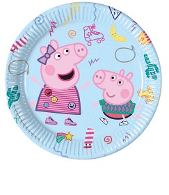 Bilde av Greta Gris papptallerken 23 cm 8 st