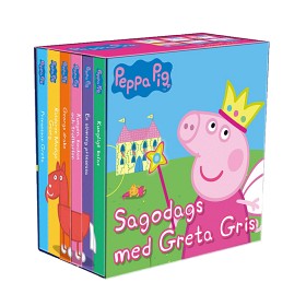 Bilde av Greta Gris: Sagodags med Greta Gris (6 små böcker)