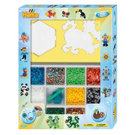 Bilde av Hama Midi Giant Giftbox 7200 st (Blå box)