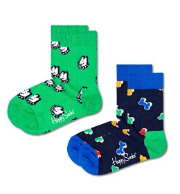 Bilde av Happy Socks 2-pack Dog & Dog Bone Sokker