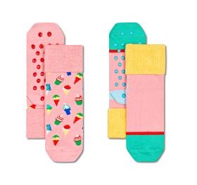 Bilde av Happy Socks 2-pack Ice Cream Anti Slip Sokker