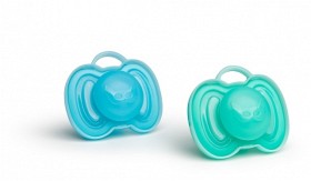Bilde av Herobility - Heropacifier 0+ mån (2-pack) (Blå/Turkos)
