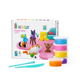 Bilde av Hey Clay Modellleire Fluffy Pets 15 pakk