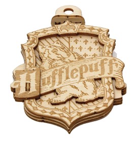 Bilde av IncrediBuilds - Harry Potter Hufflepuff-emblem