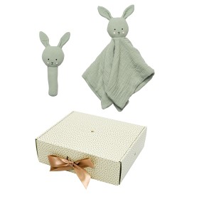 Bilde av Jabadabado Babygave Bunny Rangle (Grønt)