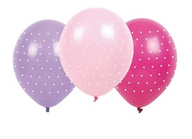 Bilde av JaBaDaBaDo Ballonger Prickiga 6-pack (rosa)