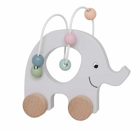 Bilde av JaBaDaBaDo Rulldjur Elefant med kulram
