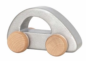 Bilde av JaBaDaBaDo Träbil (Silver)