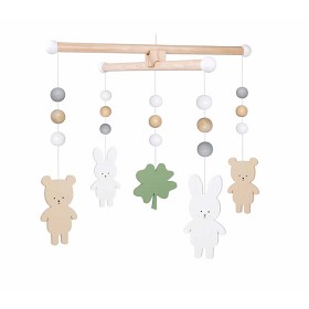 Bilde av Jabadabado Trämobil Teddybjørn Og Kaniner