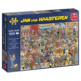 Bilde av Jan Van Haasteren Pussel Queue up! (1000-bitar)