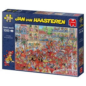 Bilde av Jan Van Haasteren Pussel La Tomatina (1000-bitar)