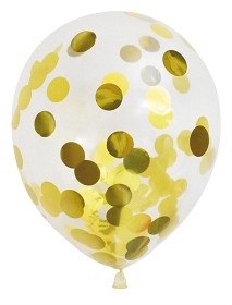 Bilde av Joker Ballonger Konfetti 6-pack (Guld)