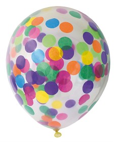 Bilde av Joker Ballonger Confetti 6-pakning (miks)