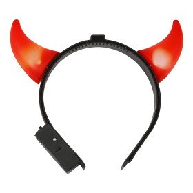 Bilde av Joker Diadem med djävulshorn LEDljus