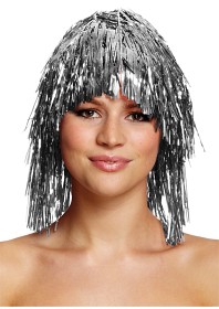 Bilde av Joker Glitter Wig (sølv)