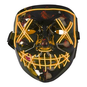 Bilde av Joker Mask med Ledljus (Orange)