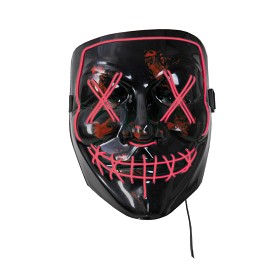 Bilde av Joker Mask med Ledljus (Röd)